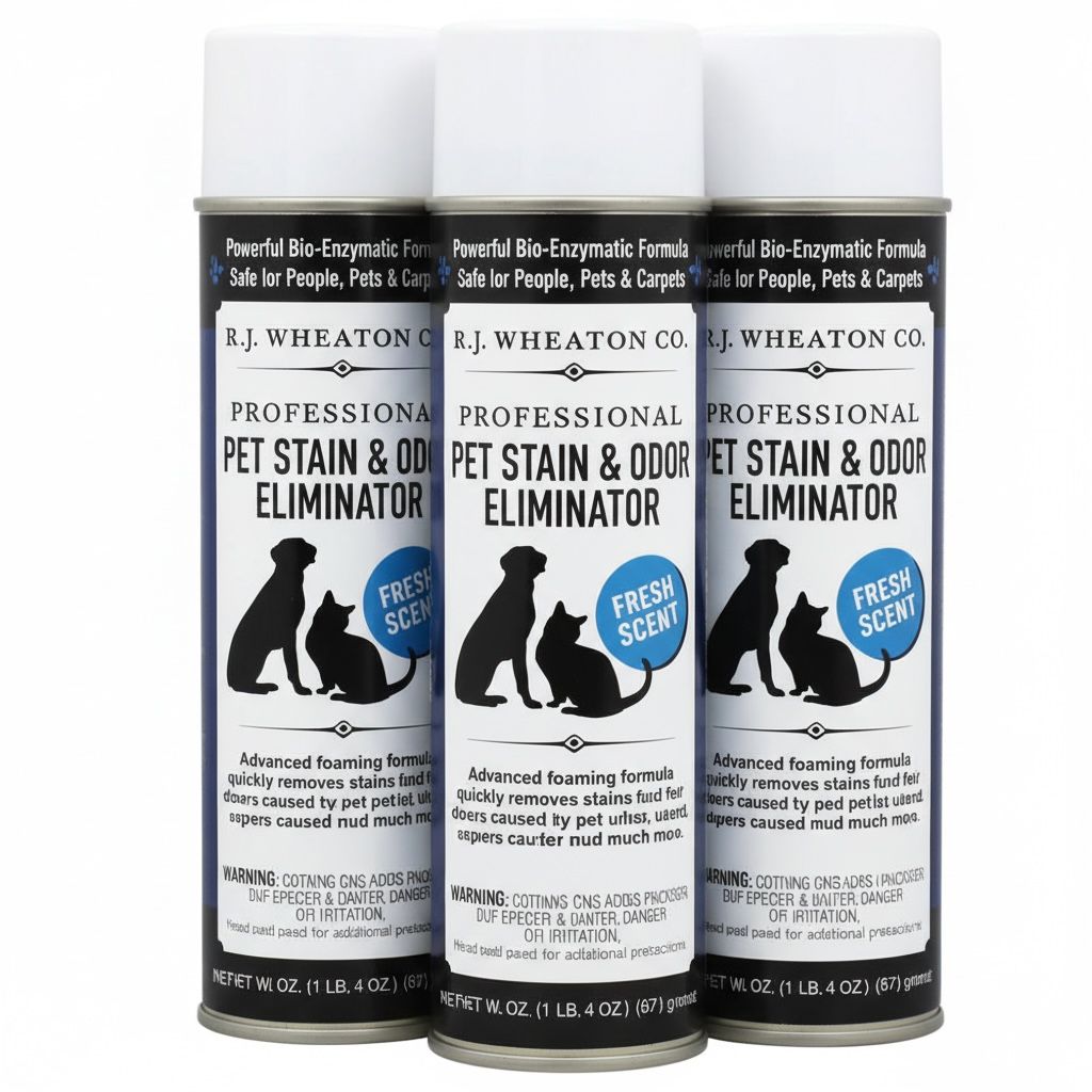 E.J. Wheaton Pet Stain & Odor Eliminator – Professional Strength Enzyme Cleaner (3 Pack)
