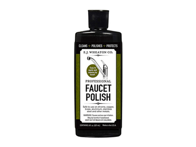 E.J. Wheaton Co. Professional Faucet Polish, Cleans, Shines and Protects All Metal Surfaces, Made in USA