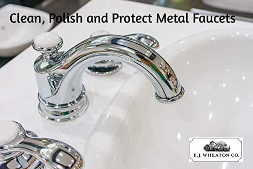 E.J. Wheaton Co. Professional Faucet Polish, Cleans, Shines and Protects All Metal Surfaces, Made in USA
